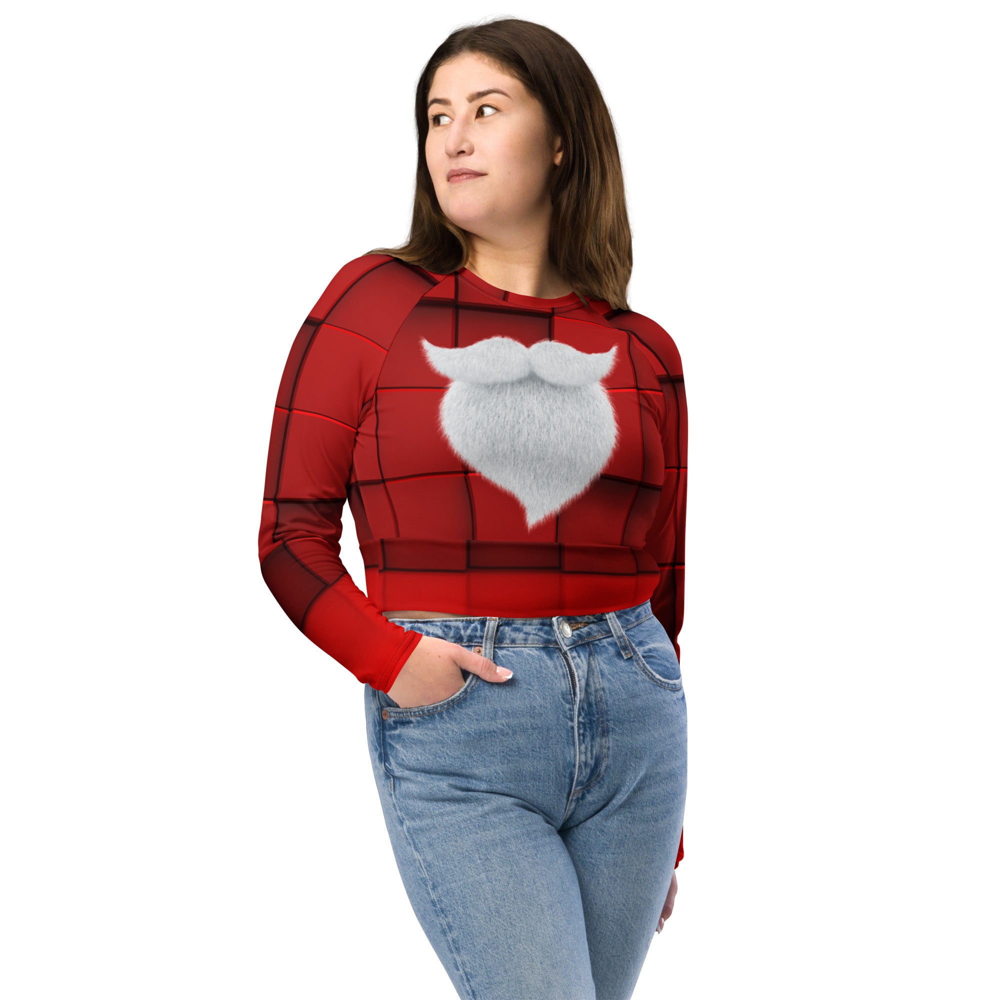 2024 Christmas Wear Cropped Top. Holiday Colors Partywear, Streetwear or Activewear. WickedYo.